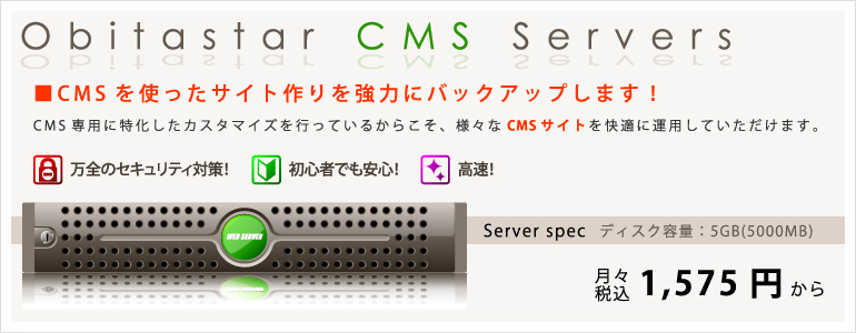 CMS専用高速レンタルサーバーサイト CMS専用高速レンタルサーバーサイト