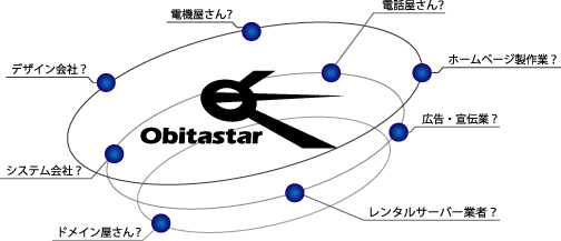 Obitastarとは、電機屋さん？電話屋さん？ホームページ制作業？広告・宣伝業？システム会社？ドメイン屋さん？デザイン会社？レンタルサーバー業者？